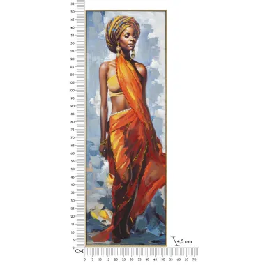 OBRAZ NA PŁÓTNIE W RAMIE Daphne -A- 52X4,5X152 cm